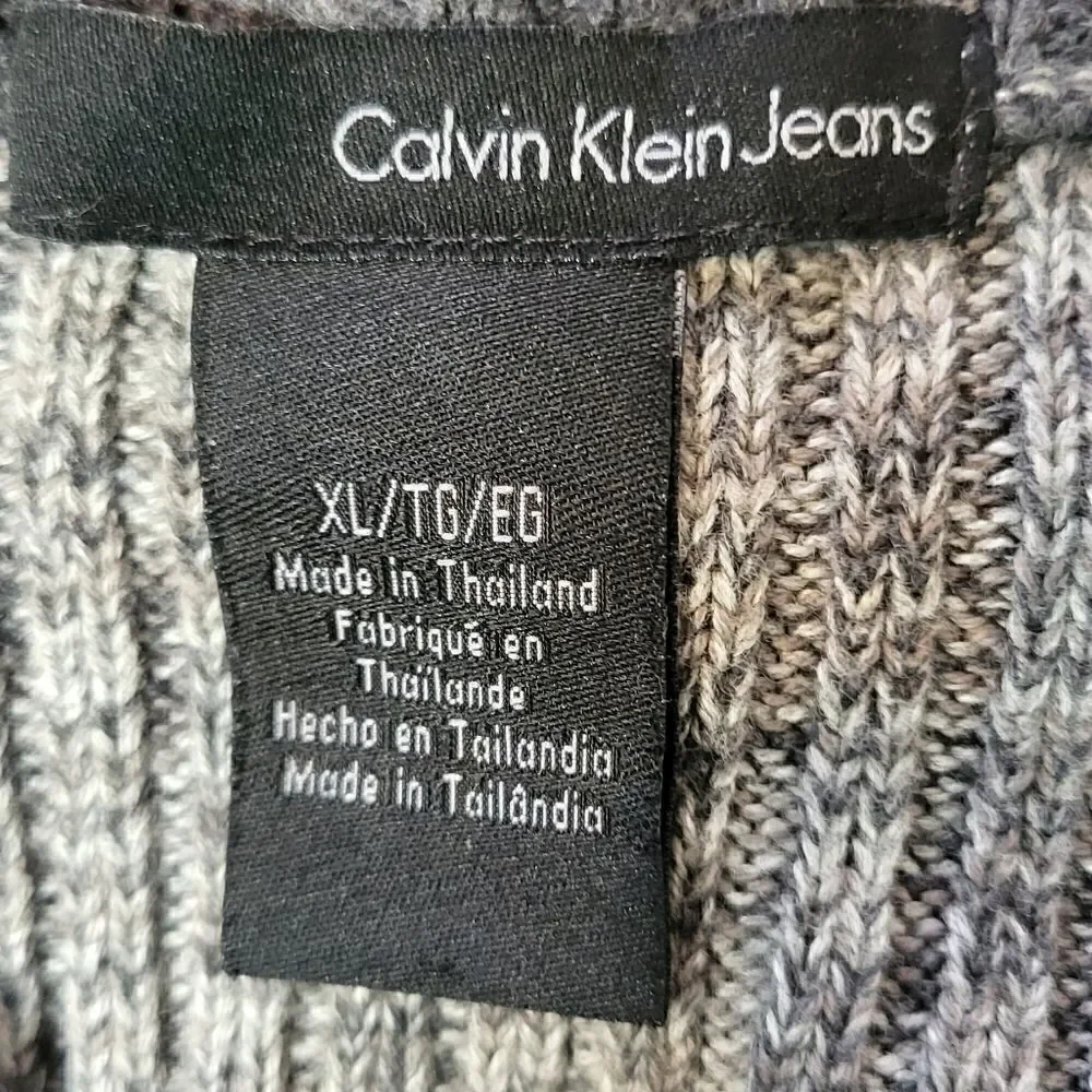 Calvin Klein Men's Gray Sweater